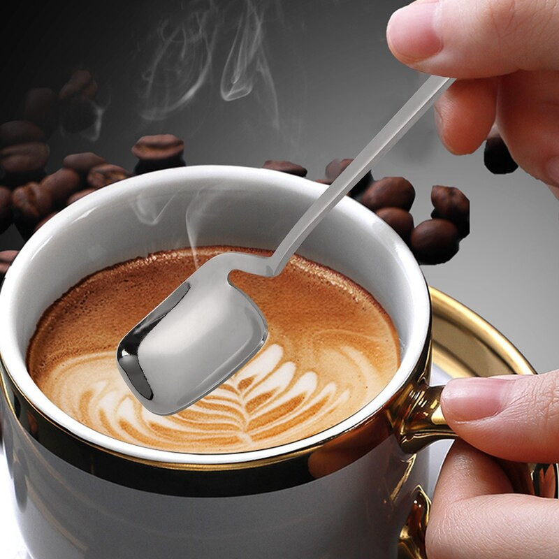 Kávéskanál, 6 db eszpresszókanál, 5,6 hüvelykes rozsdamentes acél kiskanalak Teáskanál apró kanál