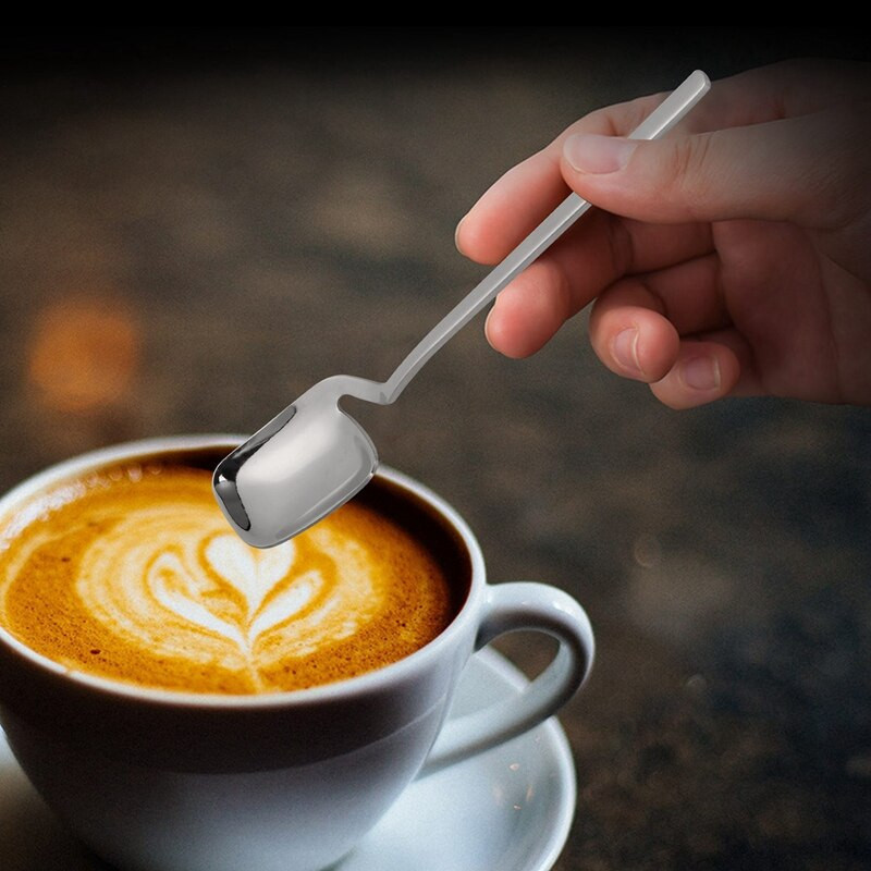 Kávéskanál, 6 db eszpresszókanál, 5,6 hüvelykes rozsdamentes acél kiskanalak Teáskanál apró kanál