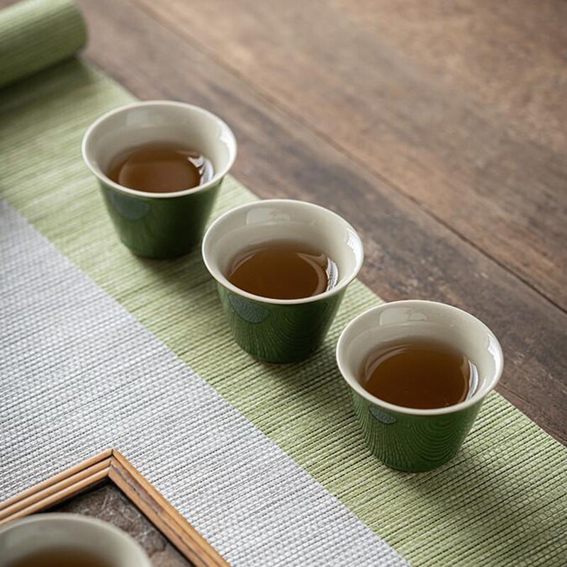 2 bucăți/set ceașcă de ceai Kungfu din porțelan Bol de ceai Pu'er Master Cup 40ml articole de ceai de bucătărie în stil chinezesc Accesorii pentru set de ceai