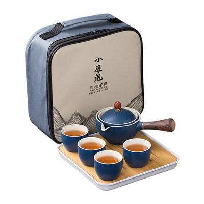 Posuđe za čaj Kineski set za čaj Gong Fu Setovi za čaj Prijenosni set čajnika s 360 rotacijom aparata za čaj i infuzerom, prijenosni, sve u poklon vrećici