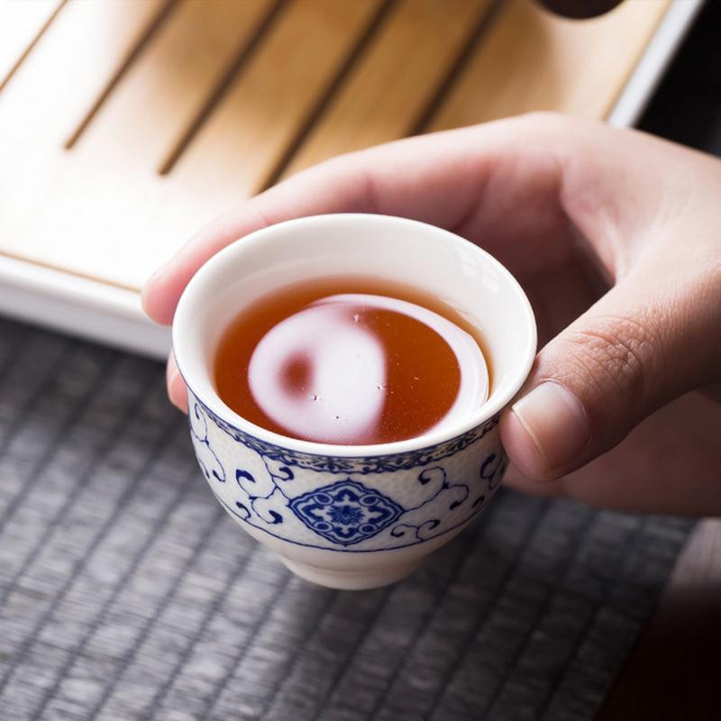 Posuđe za čaj Kineski set za čaj Gong Fu Setovi za čaj Prijenosni set čajnika s 360 rotacijom aparata za čaj i infuzerom, prijenosni, sve u poklon vrećici