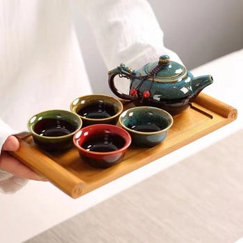 Керамична пещ Глазура Комплект за чай за пътуване Експресна чаша Чайници Чаши Чаши за самовар Чаши за кафе Чаша за настойка за чаени листа Чайни прибори Shu Puer