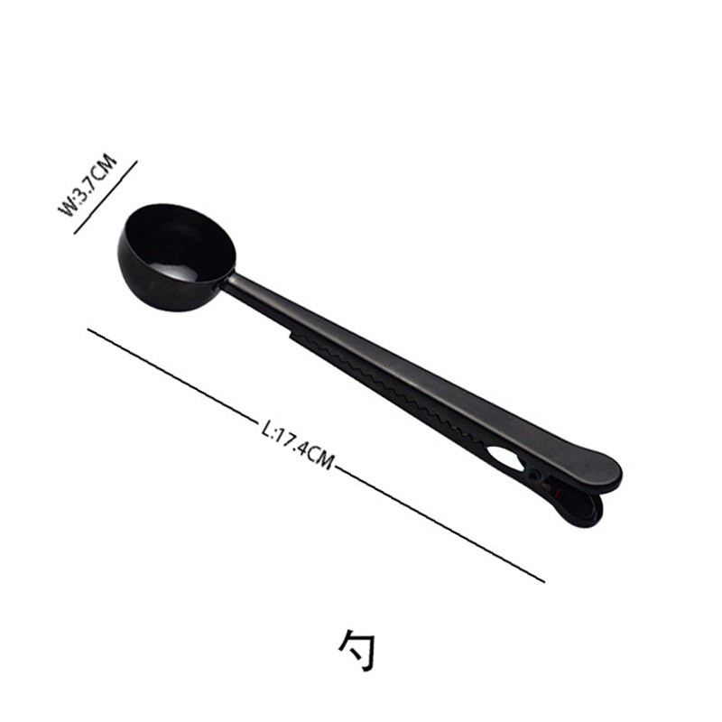 Hot SV-2Pack 2 v 1 odmerka na kávu s klipom, s uzatváracím klipom na vrecko - titánovo čierna a 1 sada digitálnej potravinárskej váhy, 5000G/0,1G