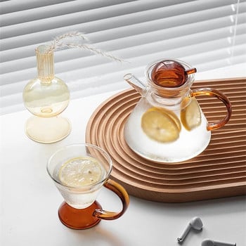 Nordic, διαφανές, ανθεκτικό στη θερμότητα, γυάλινο σετ τσαγιέρας κουζίνας Φλιτζάνι καφέ Puer Teaware Γιασεμί Milk Oolong Μαύρο βραστήρα τσαγιού