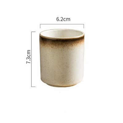 2 ks/sada kreatívnych porcelánových čajových šálok, osobný jednošálkový pohár do sushi reštaurácie, kuchynský riad, 140 ml