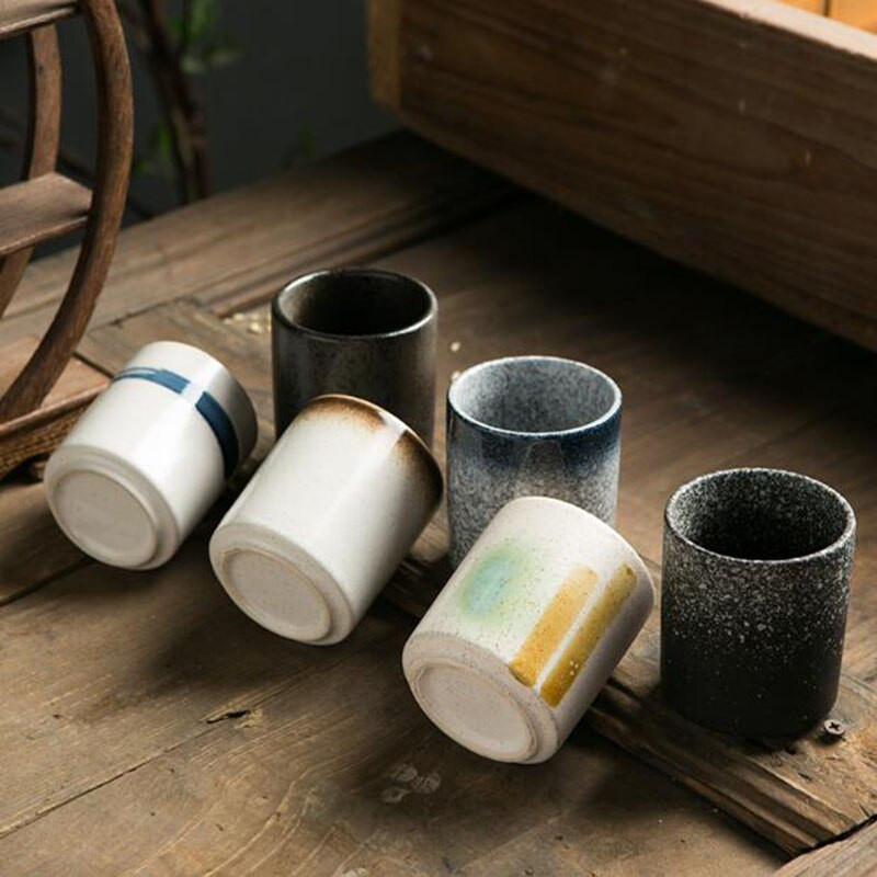 2 ks/sada kreatívnych porcelánových čajových šálok, osobný jednošálkový pohár do sushi reštaurácie, kuchynský riad, 140 ml