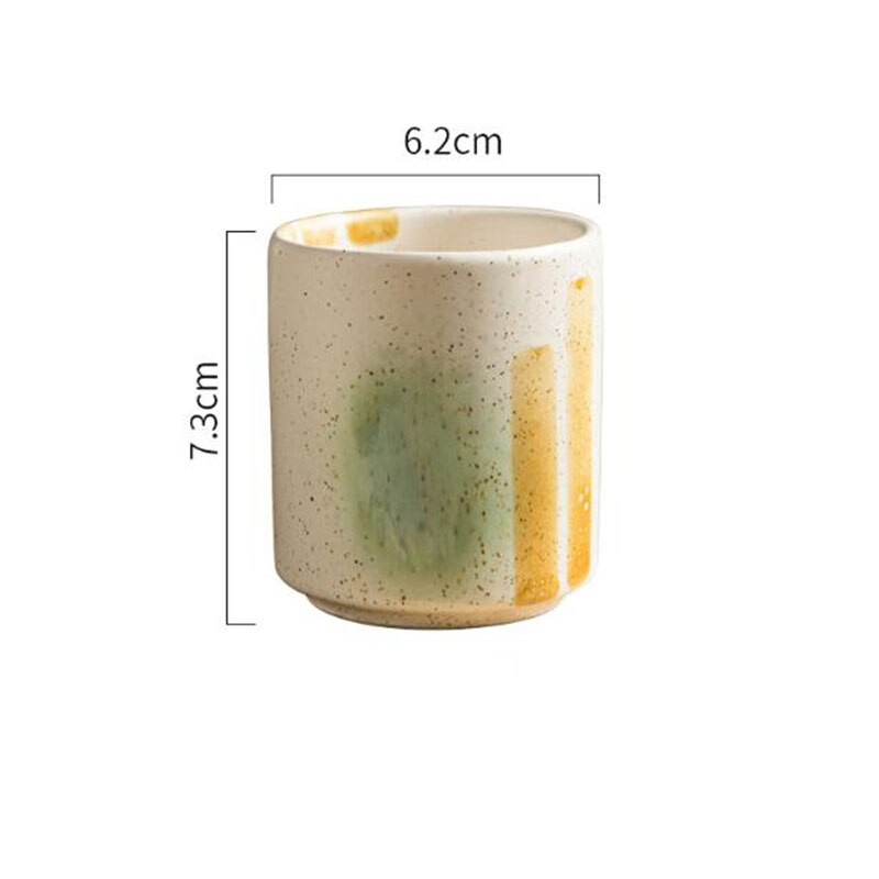 2 ks/sada kreatívnych porcelánových čajových šálok, osobný jednošálkový pohár do sushi reštaurácie, kuchynský riad, 140 ml