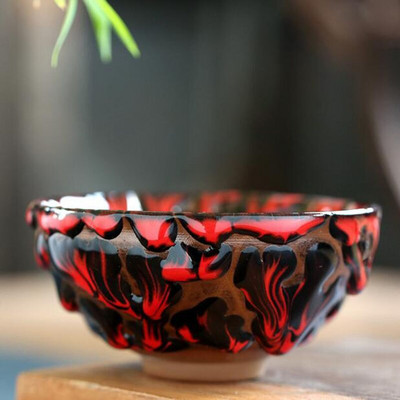 2Pcs/Set Preobrazba peći za pečenje grube keramike Šalice za čaj Kungfu zdjela za čaj Ručno izrađeni zanatski kuhinjski pribor za piće