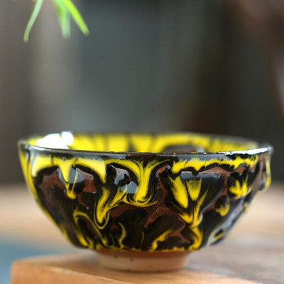 2Pcs/Set Preobrazba peći za pečenje grube keramike Šalice za čaj Kungfu zdjela za čaj Ručno izrađeni zanatski kuhinjski pribor za piće