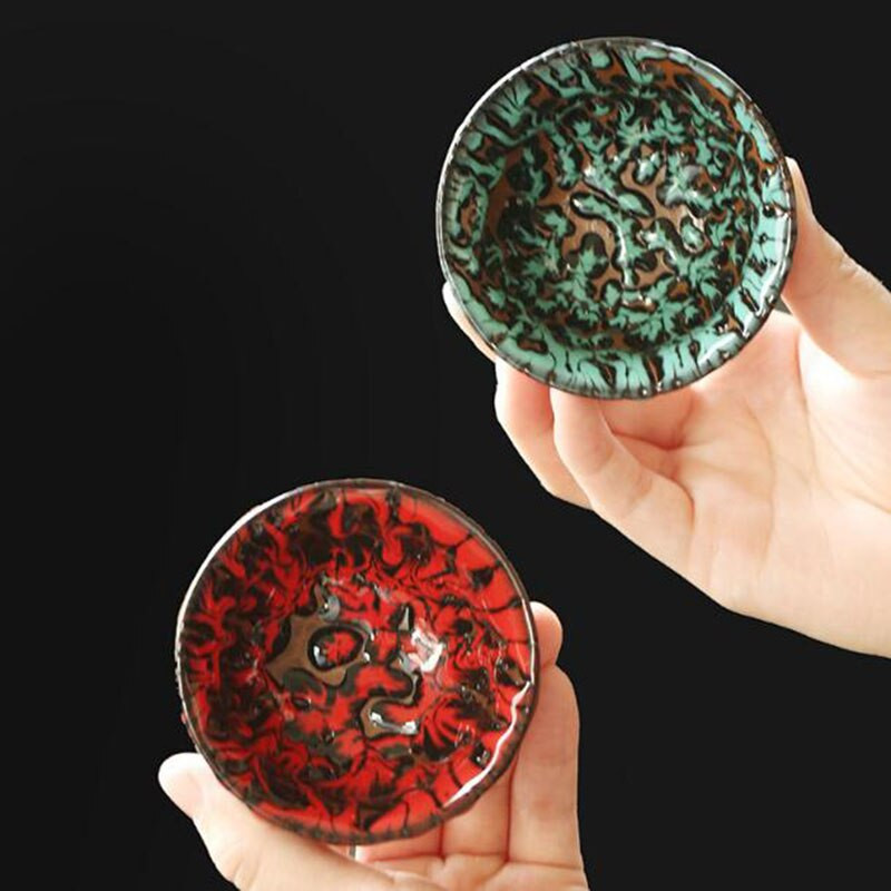 2Pcs/Set Preobrazba peći za pečenje grube keramike Šalice za čaj Kungfu zdjela za čaj Ručno izrađeni zanatski kuhinjski pribor za piće