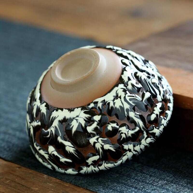 2Pcs/Set Preobrazba peći za pečenje grube keramike Šalice za čaj Kungfu zdjela za čaj Ručno izrađeni zanatski kuhinjski pribor za piće