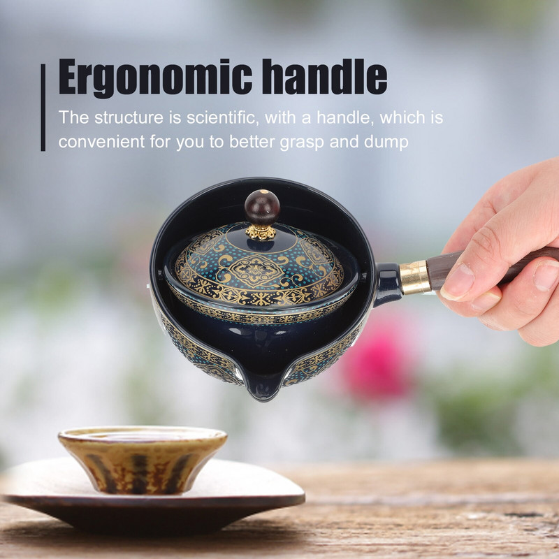 Teáskészlet Kerámia kínai teáskannafőző csésze Fu Kung porcelán vízforraló Kungfu kis teásedény 360 Gongfuloose japán forgatás