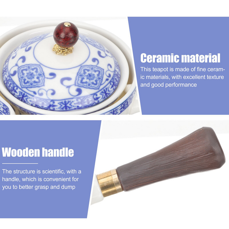 Teáskészlet Kerámia kínai teáskannafőző csésze Fu Kung porcelán vízforraló Kungfu kis teásedény 360 Gongfuloose japán forgatás
