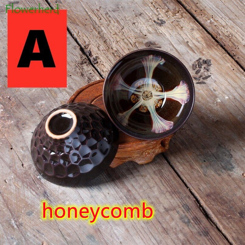 Keramická porcelánová šálka na čaj, miska na čaj, riad Jun Kiln, zmena brúsenej farby, piesok, zlatá glazúra, majstrovský klobúk, šálka čaju Kung Fu, čajová súprava