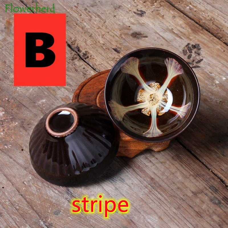Keramická porcelánová šálka na čaj, miska na čaj, riad Jun Kiln, zmena brúsenej farby, piesok, zlatá glazúra, majstrovský klobúk, šálka čaju Kung Fu, čajová súprava