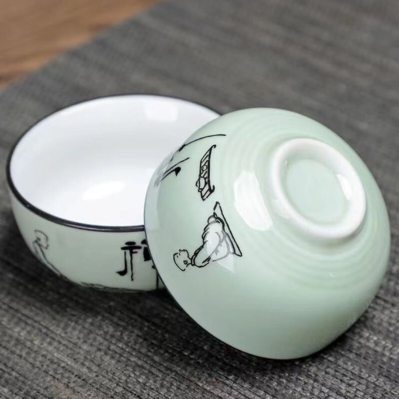 Kung Fu Set šalica za čaj Garnitura za čaj od grube keramike Šalica za čaj od seladona Yixing čajnik Keramičke šalice i šalice Posuđe za čaj Gaiwan kuhala za vodu Samovar
