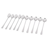 Hosszú nyelű jegesteás kanál, fagylaltos kanál, kávéskanál, rozsdamentes acél koktélkeverőkanál, hosszú teáskanál, 2 stílus, O készlet