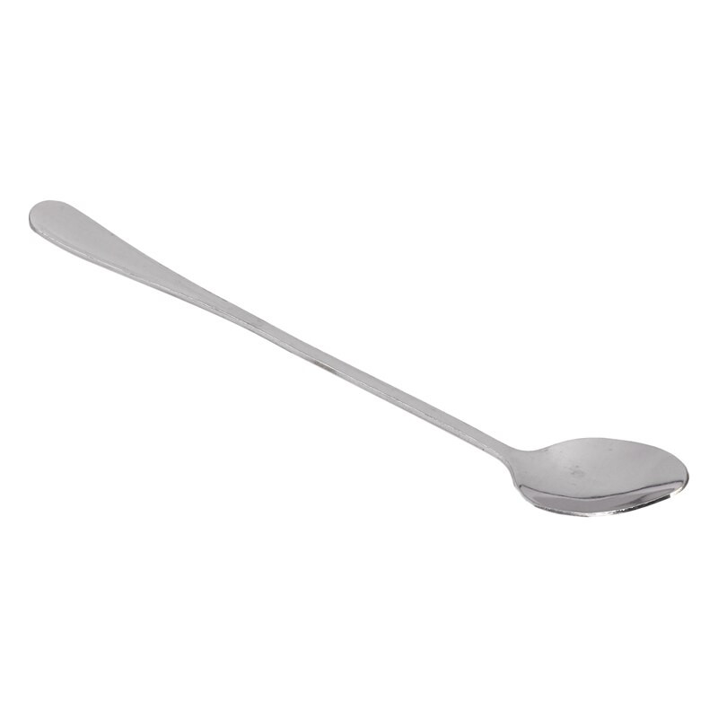 Hosszú nyelű jegesteás kanál, fagylaltos kanál, kávéskanál, rozsdamentes acél koktélkeverőkanál, hosszú teáskanál, 2 stílus, O készlet