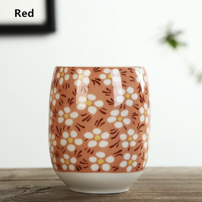 Cutelife Mielas mėlynų gėlių keramikinis kavos arbatos indas su rankena Karščiui atsparus Kinijos arbatos rinkinys Porcelianinis popietės arbatos puoduko rinkinys