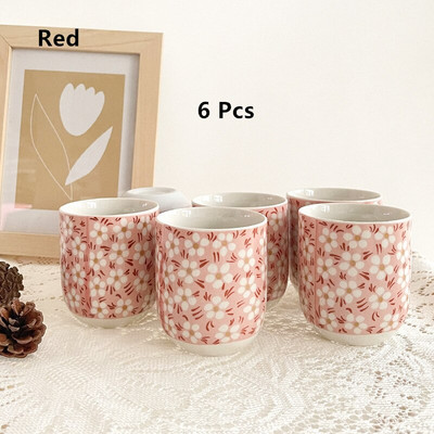 Cutelife Mielas mėlynų gėlių keramikinis kavos arbatos indas su rankena Karščiui atsparus Kinijos arbatos rinkinys Porcelianinis popietės arbatos puoduko rinkinys