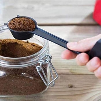 MLGB Giraffe Creative Coffee Spoon Симпатично кафе на зърна на прах Количествена лъжица Украсете вашия домашен офис Кухня Черен