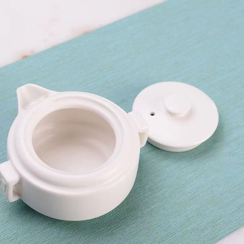 Set za putni čaj od bijelog porculana visoke kvalitete 1 čajnik 2 šalice za čaj Vanjske šalice za posuđe za čaj Puer šalice za čaj i set tanjurića Set šalica za kavu