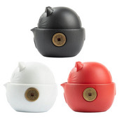 Mini kerámia teáskészlet utazótáskával Utazási teáskészlet Teáskanna teáscsészék kültéri használatra