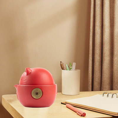 Mini kerámia teáskészlet utazótáskával Utazási teáskészlet Teáskanna teáscsészék kültéri használatra