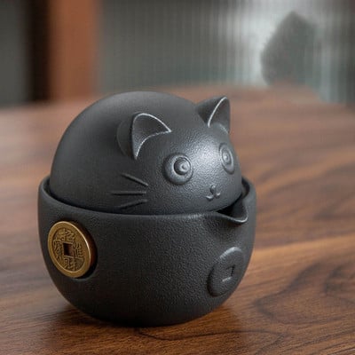 Mini kerámia teáskészlet utazótáskával Utazási teáskészlet Teáskanna teáscsészék kültéri használatra