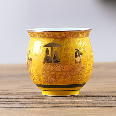 Čajová súprava, keramický porcelánový riad, čaj, káva, šálka na Yerba Maté, riad, sada šálok na čaj Kung Fu, dvojvrstvová izolácia, pohár na vodu