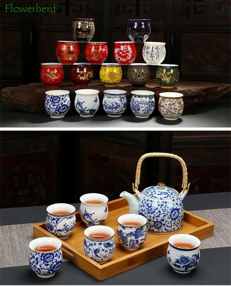 Čajová súprava, keramický porcelánový riad, čaj, káva, šálka na Yerba Maté, riad, sada šálok na čaj Kung Fu, dvojvrstvová izolácia, pohár na vodu