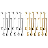 Set linguri de cafea, lingurite, linguri creative pentru inghetata de cafea, otel inoxidabil, mini linguri de amestecat