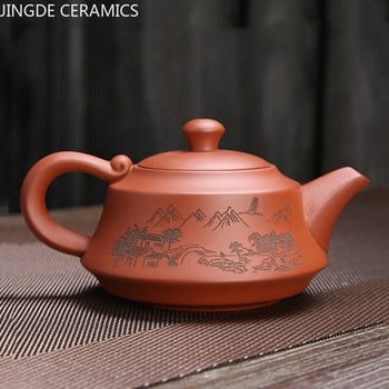 Raw Ore Purple Sand Teapot Travel Portable One Pot Four Cups Teaware Set Chinese Zisha Tea Set Supplies Οικιακά ποτά