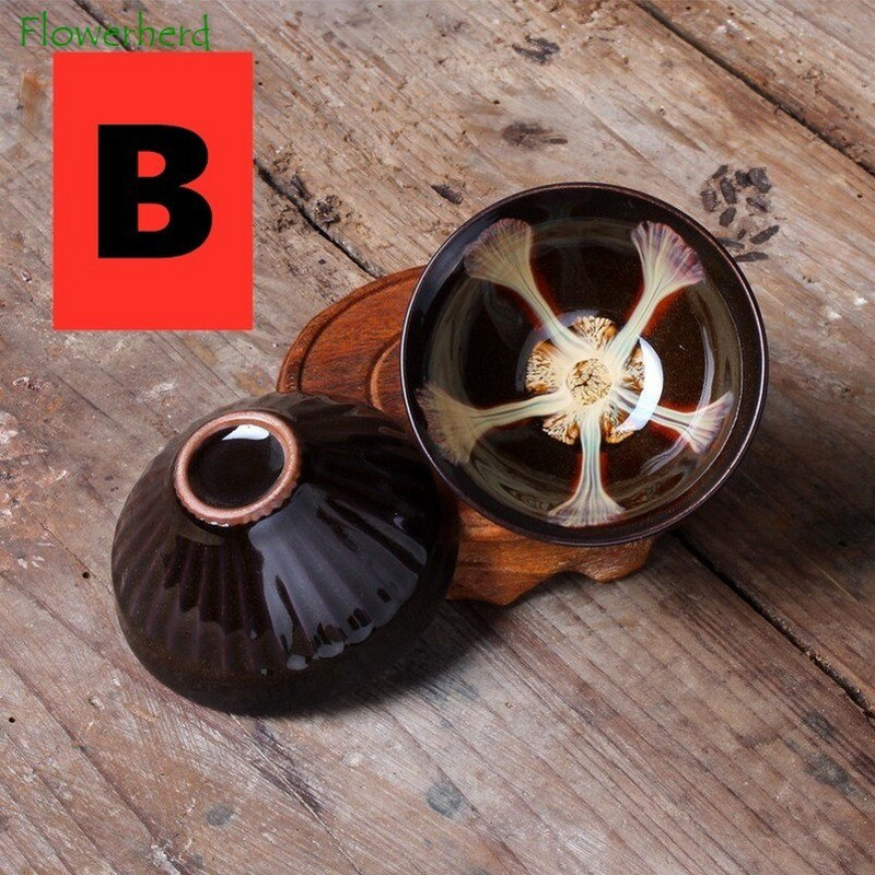 Čajové súpravy Keramický porcelánový čajový hrnček Miska Čajový riad Stolový riad Pieskovo-zlatá glazúra Majstrovský klobúk Čajový hrnček Sada čajových šálok Kung Fu