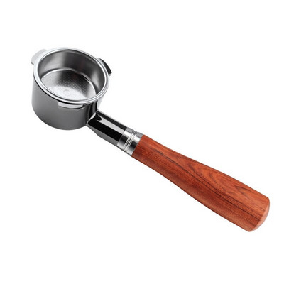 Aparat de cafea de 51 mm Filtru de cafea Coș cu mâner din lemn Design durabil, detașabil, convenabil de curățat