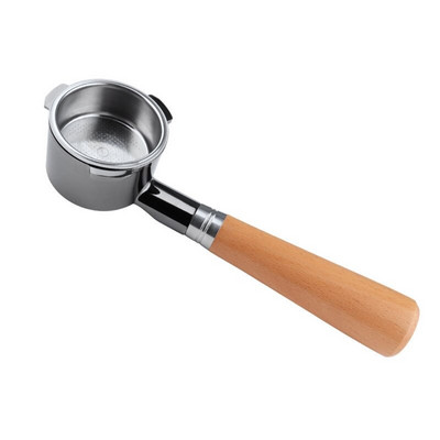 Aparat de cafea de 51 mm Filtru de cafea Coș cu mâner din lemn Design durabil, detașabil, convenabil de curățat