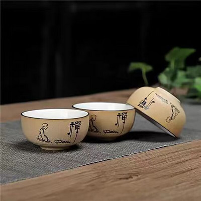 Sada čajových šálok Kung Fu, čajová súprava z hrubej keramiky, šálka čaju Celadon, čajová kanvica Yixing, keramické šálky a hrnčeky, čajový riad Gaiwan, kanvice Samovar