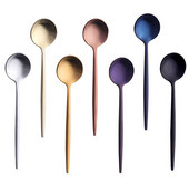 Rozsdamentes acél kávéskanál Keverőkanalak Teáskanál Hosszú nyelű teáskanál Sütemény Teáskanál Hosszú Kanál keveréshez T21C