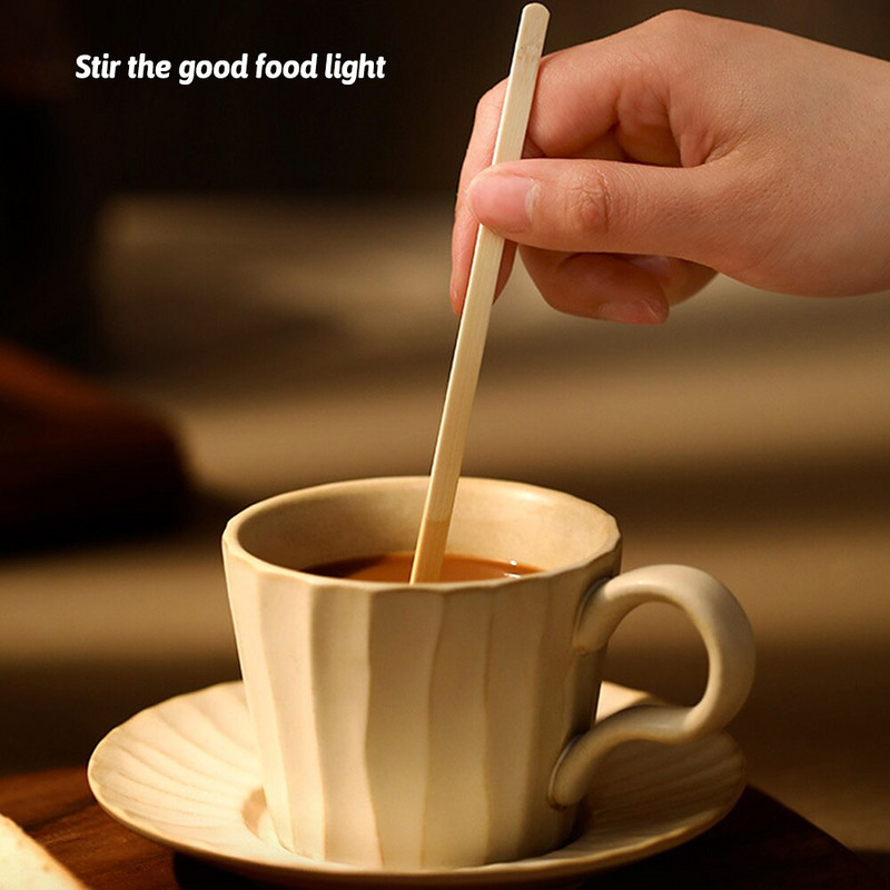 1000/500 kom Bar Kafić Kućna upotreba Mješalica za kavu Vruća hladna konzumacija Jednokratna drvena miješalica za piće Biorazgradivo posuđe