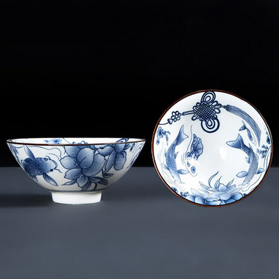 1 ks retro modrobiele porcelánové kornútkové šálky na čaj, ručne maľované keramické misky na čaj, cestovné šálky, sady čajových šálok