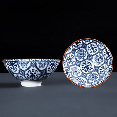 1 ks retro modrobiele porcelánové kornútkové šálky na čaj, ručne maľované keramické misky na čaj, cestovné šálky, sady čajových šálok