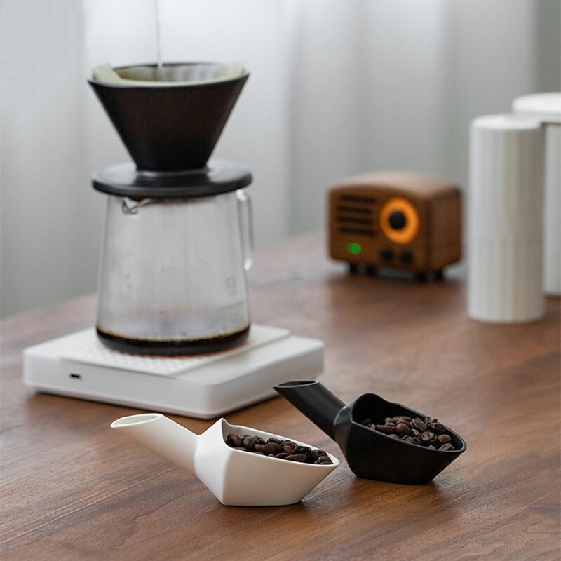 CAFEDE KONA Odmerná lyžica na kávu, 20 g odmerka, kávové zrná, kuchynský odmerný nástroj, lyžička na espresso, zodpovedajúce nástroje