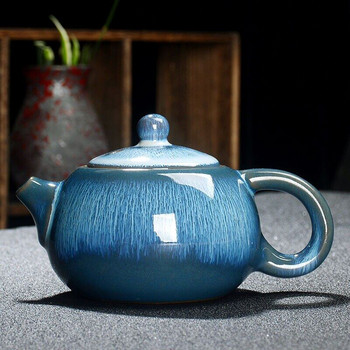 Изискан чайник със звездна глазура 250 ml Керамичен кунг-фу чайник Чайник Чайник Порцеланов чайник Традиционни китайски комплекти за чай