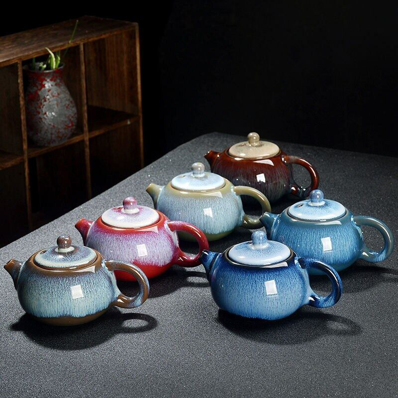 Vynikajúca čajová kanvica s hviezdicovou glazúrou 250 ml keramická kung-fu čajová kanvica, čajová súprava, porcelánová čajová kanvica, tradičná čínska čajová súprava