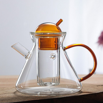 Creative Drinkware Nordic Brewing Tea Pot and Features Heat Resistant Glass Teaware 500ml Σετ φλιτζάνια βραστήρα καφέ για τσάι