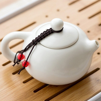 Китайски кунг-фу комплект за чай Чайни съдове Една тенджера и две чаши Керамичен малък чайник Комплект чаши за домашен порцелан Преносим лесен за пътуване Чайник