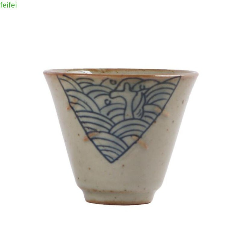 3kom/set 50ml Kungfu šalica za čaj Ru Kiln Ručno oslikana keramička jedna zdjela za čaj Kuhinjsko posuđe za čaj Alat za ispijanje čaja