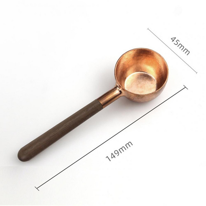 Linguriță de cafea Creativă cu mai multe utilizări Red Cupru Lingură de măsurare compactă precisă Rechizite de uz casnic