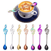 Set čajnih žličica za note za osoblje od 7 komada Kreativne žličice za desert Žličice za kavu Posuđe za svakodnevnu upotrebu Kuhinja za svatove