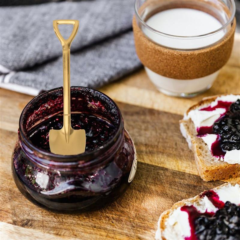 Lyžička Lyžičky Espresso Čajová lyžička Naberačka Káva Vintage Čaj Miešanie Retro Dezert Zmrzlina Kovový tvar Dekoratívny Bujón Korenie